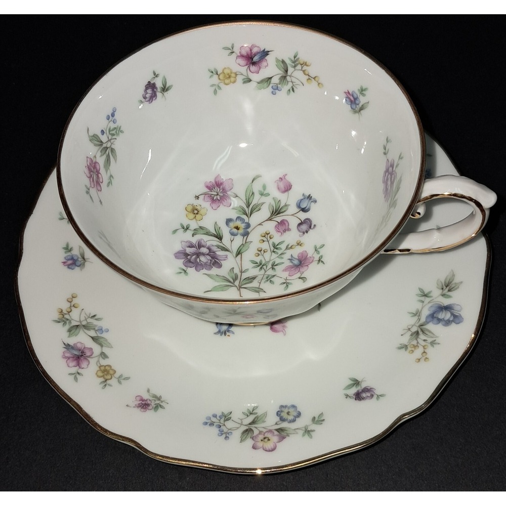 Franconia Krautheim Millefleurs Bone China, Teacup &‎ Saucer set, Floral Design